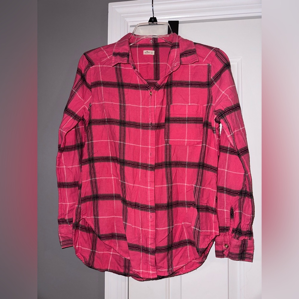Hollister Pink Flannel